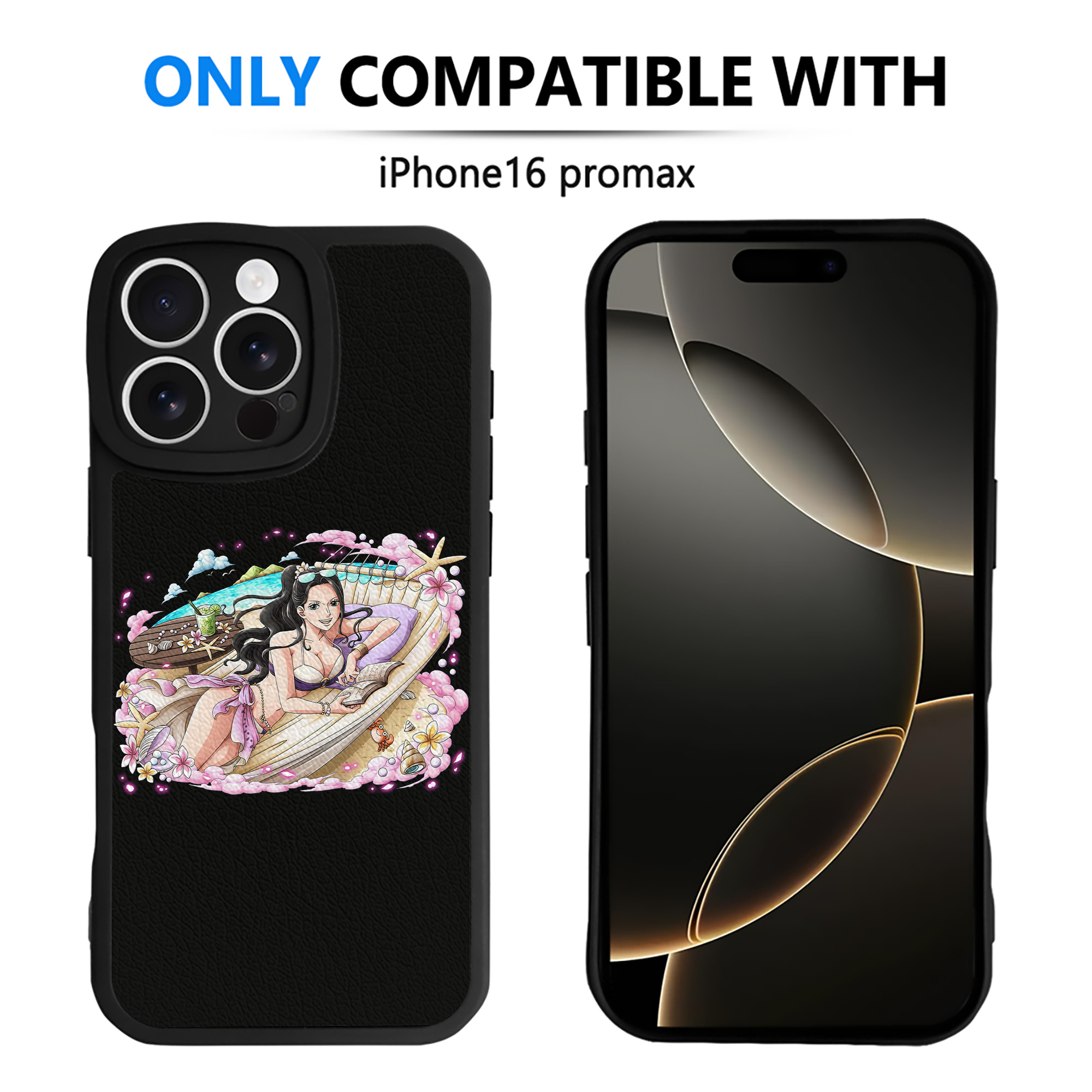（画像用） ワンピース ニコ・ロビン ONE PIECE Nico Robin 【iPhone 16シリーズ対応】シリコンスマホケース（レザー調） 材質：シリコン